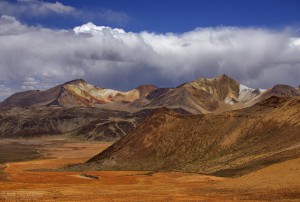 Altiplano Blick nach Bolivien